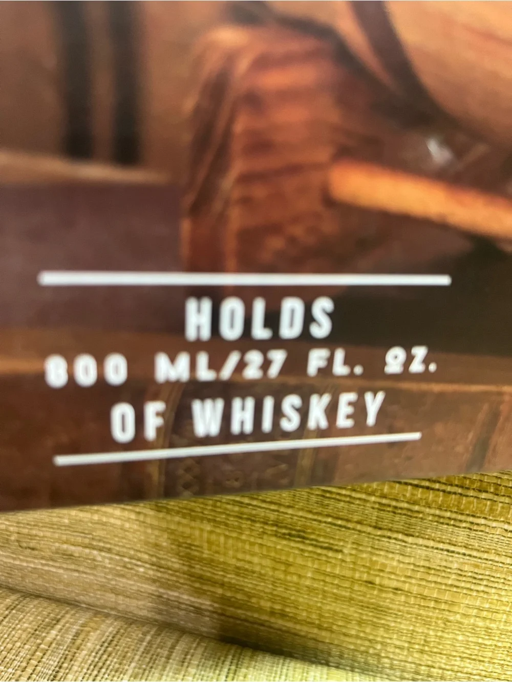 New Hammer + Axe Wood Whiskey Barrel in Brown Dispenser